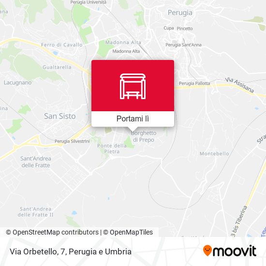 Mappa Via Orbetello, 7