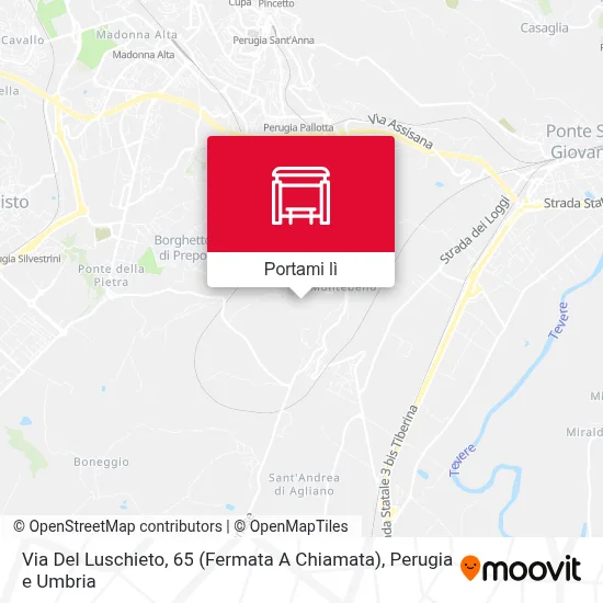 Mappa Via Del Luschieto, 65 (Fermata A Chiamata)