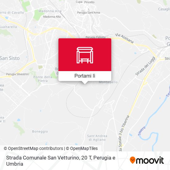 Mappa Strada Comunale San Vetturino, 20 T