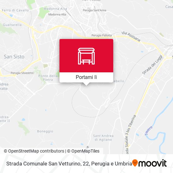 Mappa Strada Comunale San Vetturino, 22