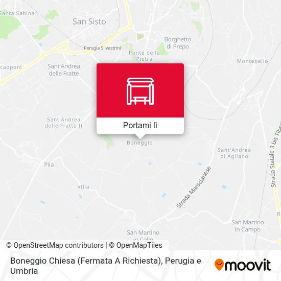 Mappa Boneggio Chiesa (Fermata A Richiesta)