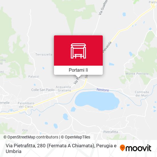 Mappa Via Pietrafitta, 280 (Fermata A Chiamata)