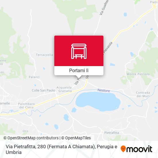 Mappa Via Pietrafitta, 280 (Fermata A Chiamata)