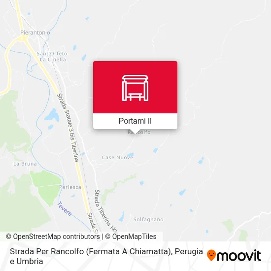 Mappa Strada Per Rancolfo (Fermata A Chiamatta)