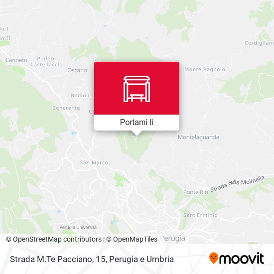 Mappa Strada M.Te Pacciano, 15