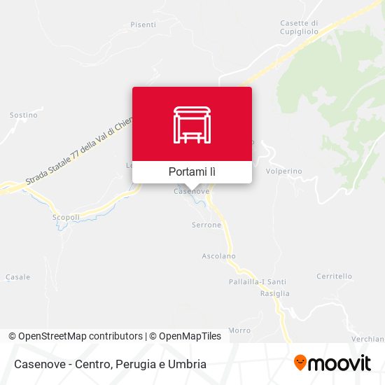 Mappa Casenove - Centro
