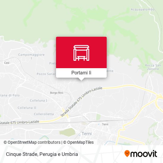 Mappa Cinque Strade
