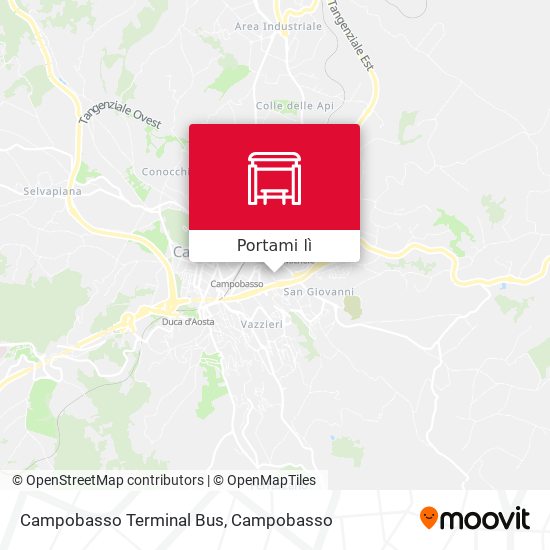 Mappa Campobasso Terminal Bus