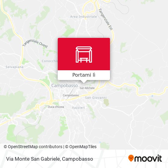 Mappa Via Monte San Gabriele
