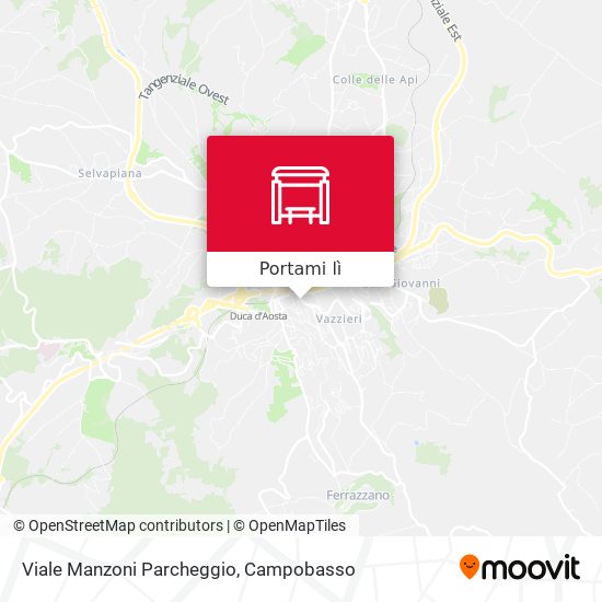 Mappa Viale Manzoni Parcheggio