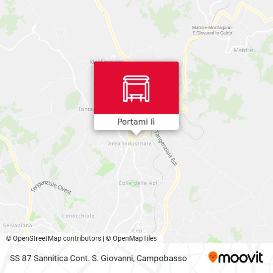 Mappa SS 87 Sannitica Cont. S. Giovanni