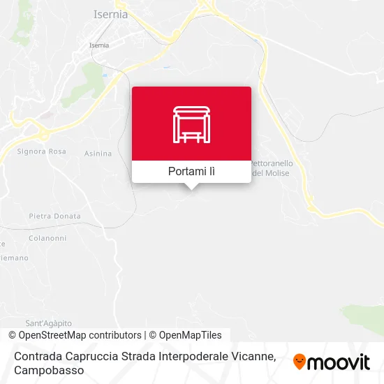 Mappa Contrada Capruccia Strada Interpoderale Vicanne