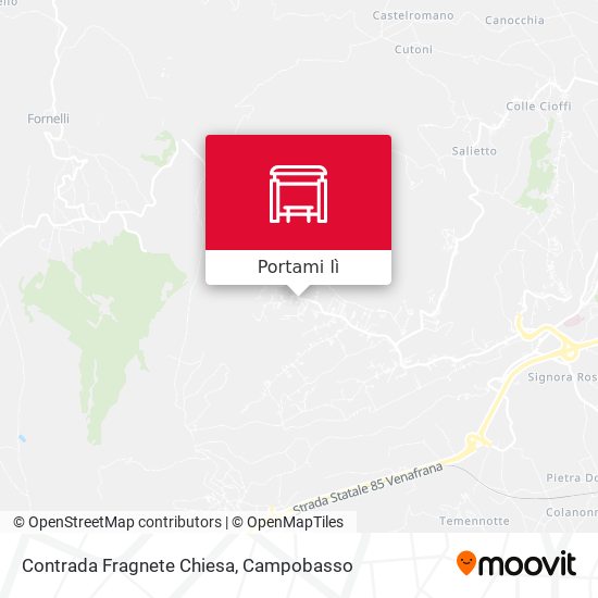 Mappa Contrada Fragnete Chiesa