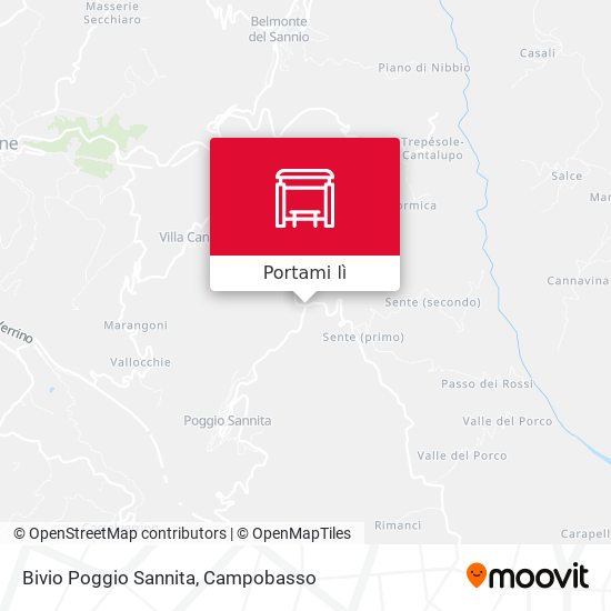 Mappa Bivio Poggio Sannita