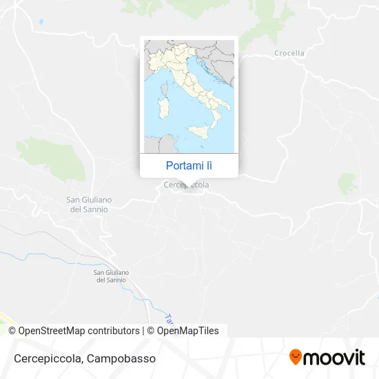 Mappa Cercepiccola