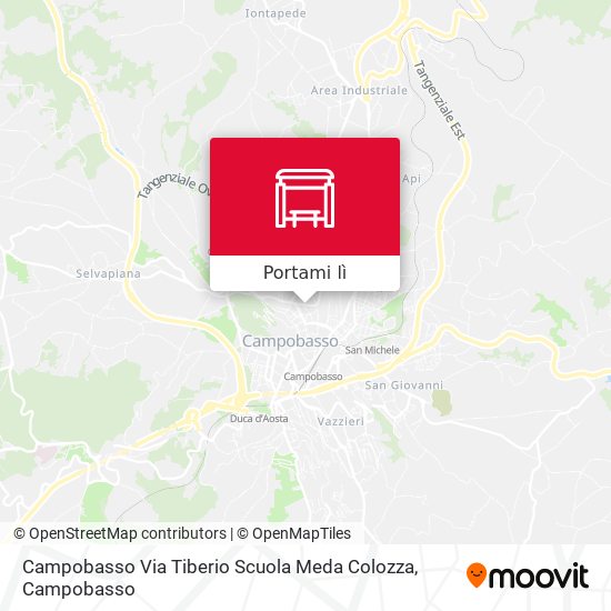Mappa Campobasso Via Tiberio Scuola Meda Colozza