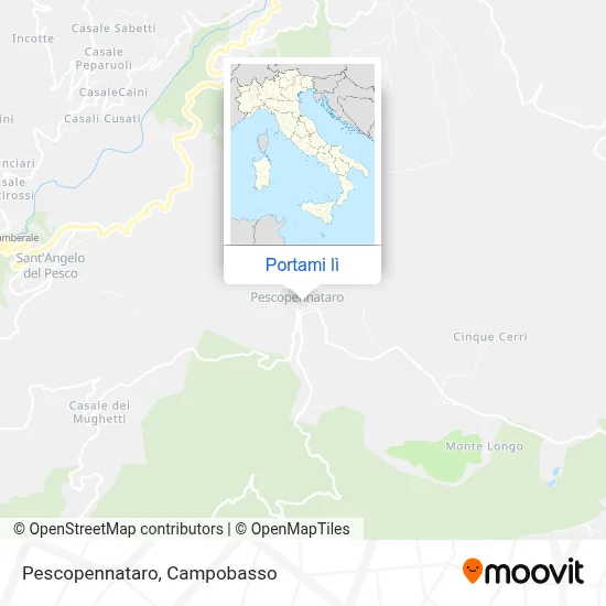Mappa Pescopennataro