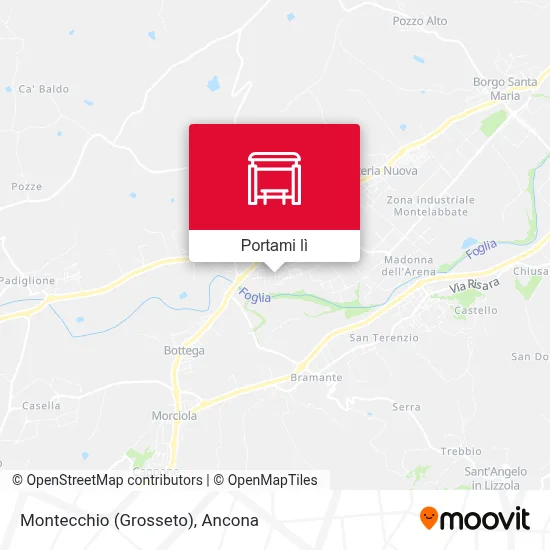Mappa Montecchio (Grosseto)