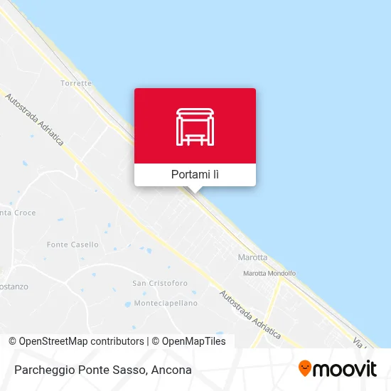 Mappa Parcheggio Ponte Sasso