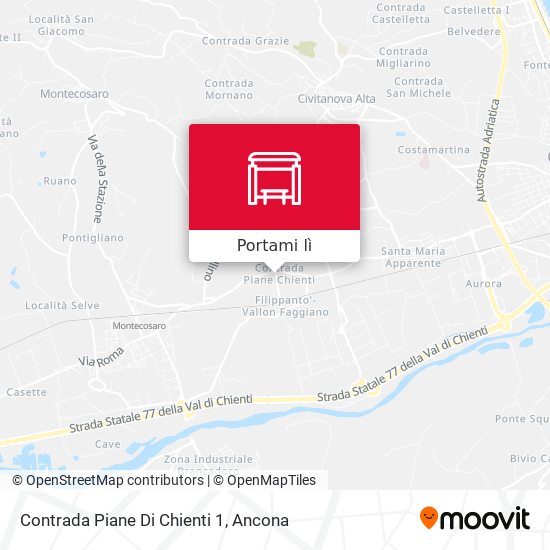 Mappa Contrada Piane Di Chienti 1