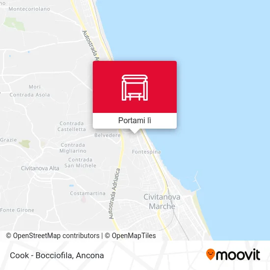 Mappa Cook - Bocciofila