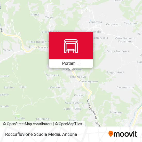 Mappa Roccafluvione Scuola Media