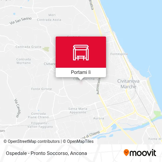 Mappa Ospedale - Pronto Soccorso