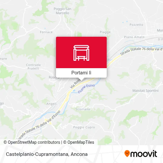 Mappa Castelplanio-Cupramontana