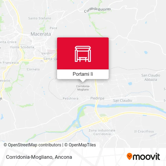 Mappa Corridonia-Mogliano