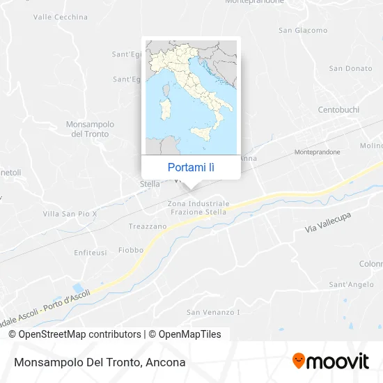 Mappa Monsampolo Del Tronto
