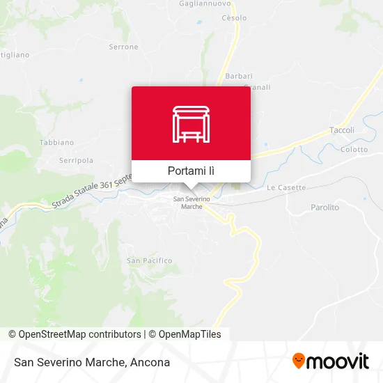 Mappa San Severino Marche