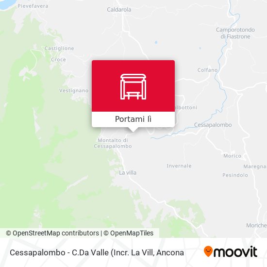 Mappa Cessapalombo - C.Da Valle