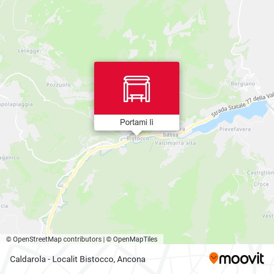 Mappa Caldarola - Localit Bistocco