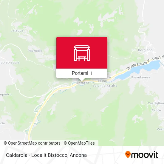 Mappa Caldarola - Localit Bistocco