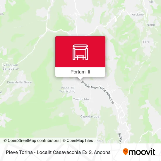 Mappa Pieve Torina - Localit Casavacchia Ex S