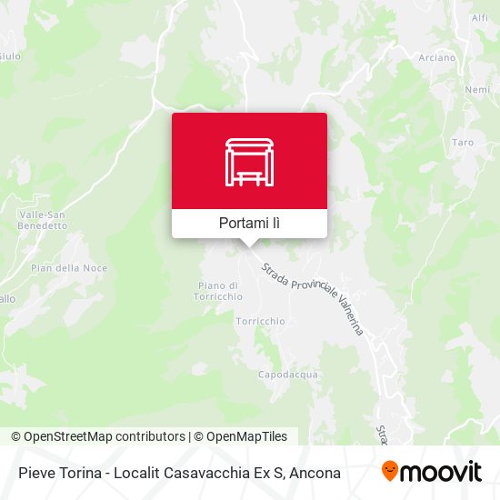 Mappa Pieve Torina - Localit Casavacchia Ex S
