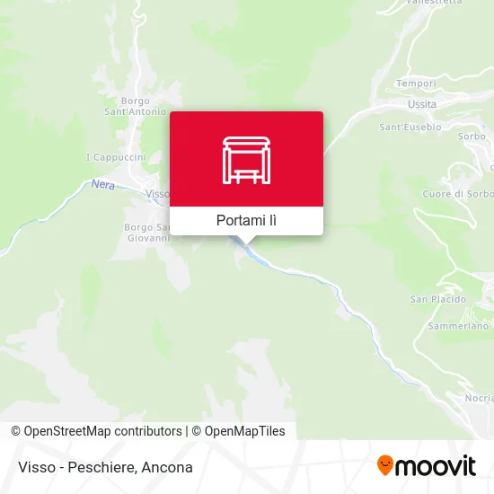 Mappa Visso - Peschiere
