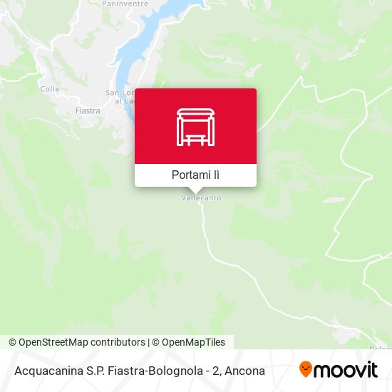 Mappa Acquacanina S.P. Fiastra-Bolognola  - 2