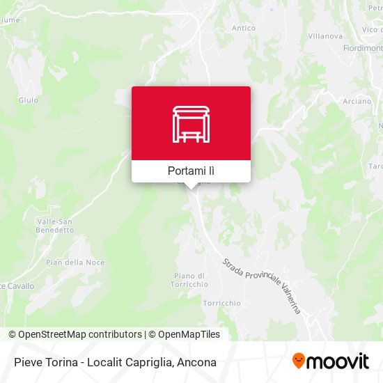 Mappa Pieve Torina - Localit Capriglia