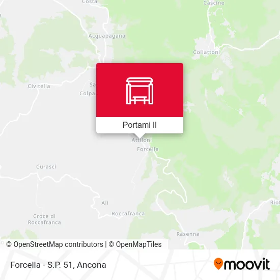 Mappa Forcella - S.P. 51