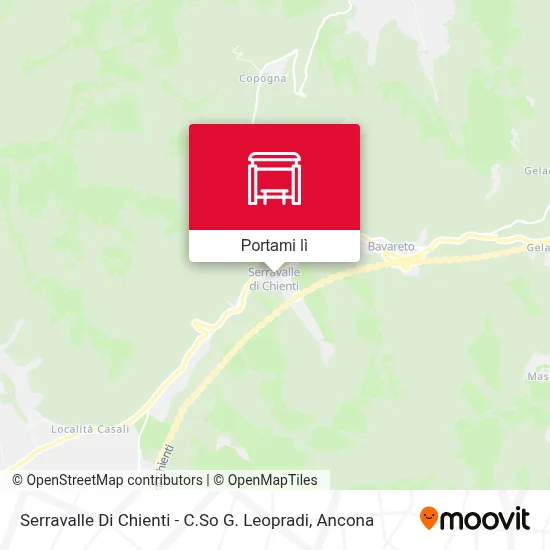 Mappa Serravalle Di Chienti - C.So G. Leopradi