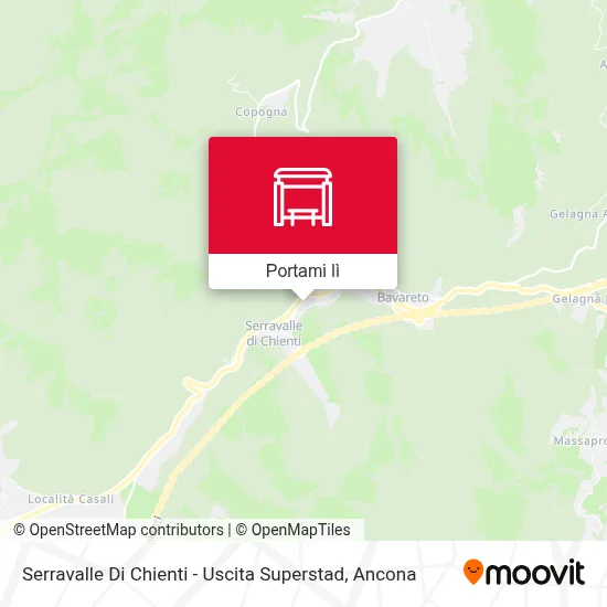 Mappa Serravalle Di Chienti - Uscita Superstad