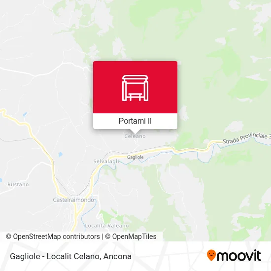 Mappa Gagliole - Localit Celano