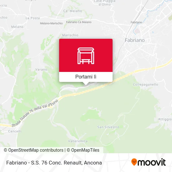 Mappa Fabriano - S.S. 76 Conc. Renault