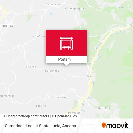 Mappa Camerino - Localit Santa Lucia