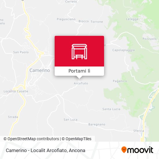 Mappa Camerino - Localit Arcofiato