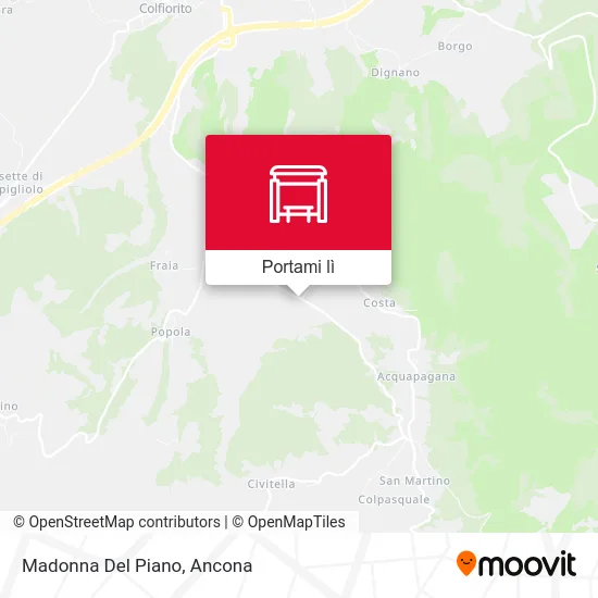 Mappa Madonna Del Piano