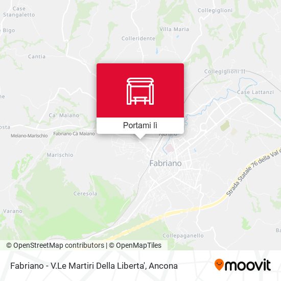 Mappa Fabriano - V.Le Martiri Della Liberta'