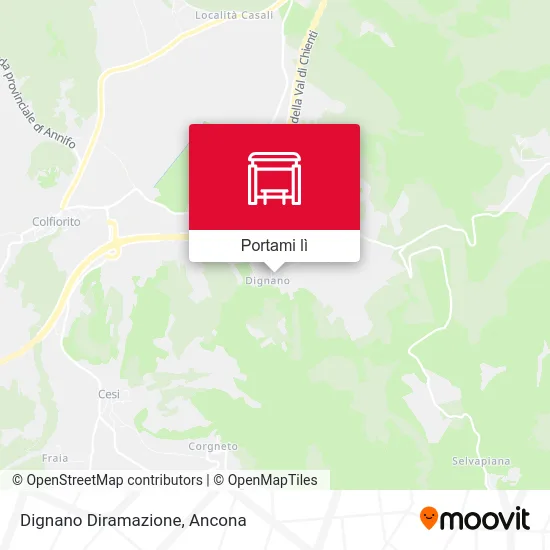 Mappa Dignano Diramazione
