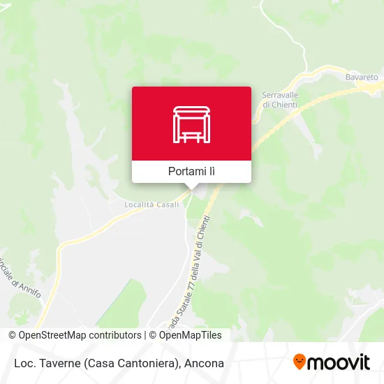 Mappa Loc. Taverne (Casa Cantoniera)